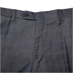 Canali 1934 Dress Pants 50R (35x33) Regular Fit Flat Front Gray 71019
